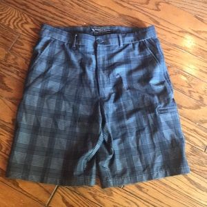 Almost New 34 Pebble Beach Brown Plaid Golf Shorts